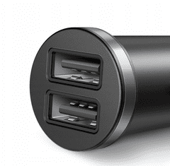 Mcdodo MCDODO AUTONABÍJAČKA SÉPIA 2X USB ČIERNA 2,4A CC-6601