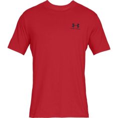 Under Armour Tričko červená S Sportstyle Left Chest SS