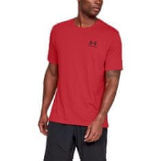 Under Armour Tričko červená S Sportstyle Left Chest SS