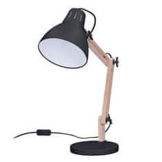 Solight stolná lampa Falun, E27, čierna, WO57-B