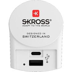 Skross USB A+C nabíjací adaptér EU, 27W, typ C, DC55