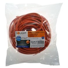 Solight predlžovací prívod - spojka, 1 zásuvka, 25m, 3 x 1,5mm2, oranžová, PS09