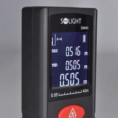 Solight laserový merač vzdálenosti, 0,05 - 40m, DM40
