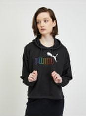 Puma Čierna dámska mikina s kapucňou Puma Rainbow M