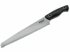 Böker Manufaktur 130281 Saga nôž na chlieb 23,5 cm, Stonewash, čierna, G10 