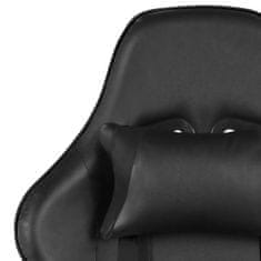 Petromila vidaXL Otočná herná stolička čierna PVC