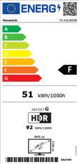 PANASONIC TX-43LX650E - použité