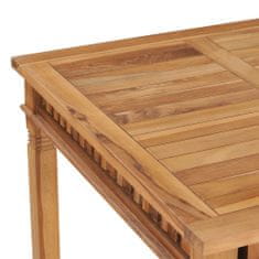 Petromila vidaXL Záhradný jedálenský stôl 80x80x80 cm tíkový masív