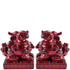 Feng shui Harmony Pár červených Pi yaov - 5,5cm
