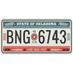 Retro Cedule Ceduľa USA značky - Oklahoma