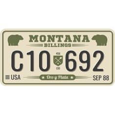 Retro Cedule Ceduľa USA značky - Montana