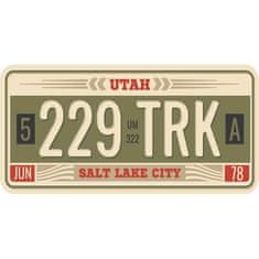 Retro Cedule Ceduľa USA značky - Utah