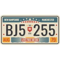 Retro Cedule Ceduľa USA značky - New Hampshire Manchester