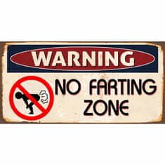 Retro Cedule Ceduľa Warning No Farting Zone