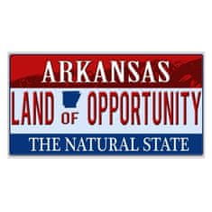 Retro Cedule Ceduľa Arkansas - The Natural State