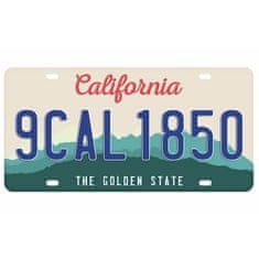 Retro Cedule Ceduľa California - The Gold State