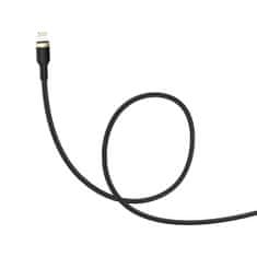 ColorWay Kábel USB Apple Lightning (spiral) 2.4A 1m - black