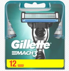 Gillette Mach3 holiace hlavice pre muža 12 ks