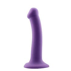 Action Action Bouncy Liquid Silicone Dildo 7″ (18 cm / Purple)