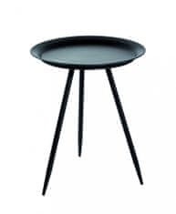 Mørtens Furniture Odkladací stolík Lemra, 47 cm, čierna