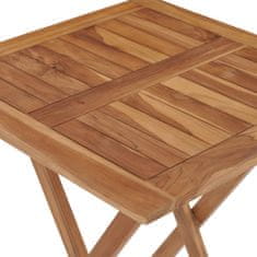 Petromila vidaXL Skladací záhradný stôl 60x60x75 cm teakový masív