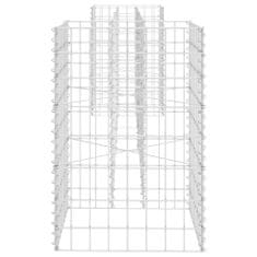 Petromila vidaXL Gabiónový kvetináč v tvare H, oceľový drôt 260x40x60 cm