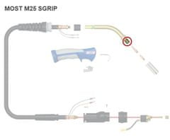 MOST Držiak špičky M6/M8/35 CuCrZr pre M25, MB 25