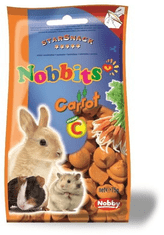 Nobby Pochúťky pre hlodavce a malé zvieratá Snack Nobbits Carrot 75 g