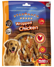 Nobby Pochúťka pre psy BBQ Wrapped Chicken 375g