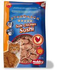 Nobby Odmena pamlsok pre mačky Soft Chicken Sushi 85g