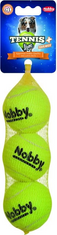 Nobby Hračka pre psy Tennisová lopta pískajúca M 3ks