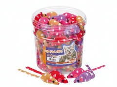 Nobby Hračka pre mačky "Toy Box Cat" látkové myšky 72 ks