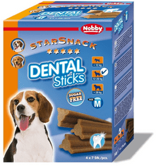 Nobby Dentálne maškrty pre psov "Dental Sticks" M 28ks
