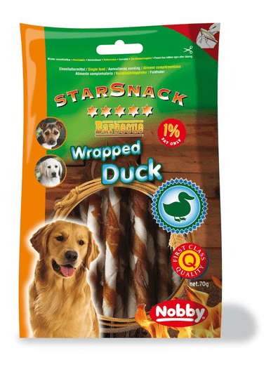 Nobby Pochúťka pre psy Wrapped Duck S 70g
