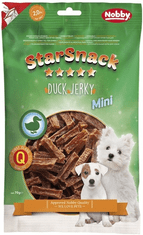 Nobby Pochúťky pre malé psy Mini Duck Jerky 70g