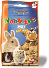Nobby Pochúťky pre hlodavce a malé zvieratá Snack Nobbits Milk & Honey 75 g