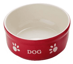 Nobby Keramická miska "DOG" 130ml červená