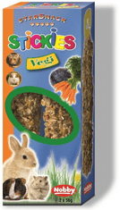 Nobby Pochúťky pre hlodavce a malé zvieratá Tyčinky zeleninové 2x56 g