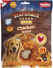 Nobby Pochúťka pre psy BBQ Chicken Donut L 220g pamlsok pre psy