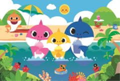 Puzzle Baby Shark s rodinou na dovolené - 60 dílků