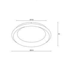 ACA ACA Lighting decoLED LED stropné svietidlo BR71LEDC81WH