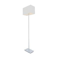 ACA ACA Lighting stojacia lampa chróm kov 1XE27 biely kábel hranatá základňa H123cm bez tienidla MIX a MATCH MF15018CHW