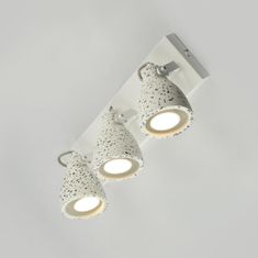 ACA ACA Lighting nástenné bodové svietidlo 3XGU10 biela terrazzo 36X15X18CM DINO AR1823W36WT