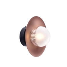 ACA ACA Lighting nástenné svietidlo 1XG9 meď/čierny kov plus sklo D20X15CM HYDRA HL4301W20BC