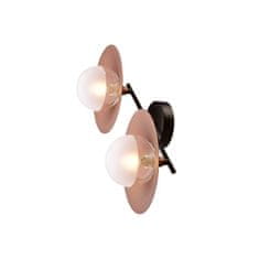 ACA ACA Lighting nástenné svietidlo 2XG9 meď/čierny kov plus sklo 20X47X18CM HYDRA HL4302W47BC