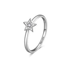 Rosato Pôvabný strieborný prsteň s hviezdičkou Allegra RZA027 (Obvod 56 mm)