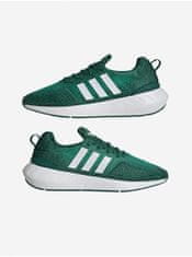 Adidas Zelené pánske žíhané tenisky adidas Originals Swift Run 22 43 1/3