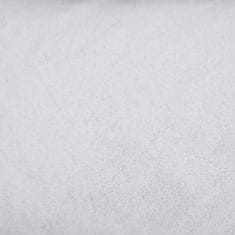 Vidaxl Pelech pre psa sivý a biely 110,5x80,5x26 cm ľanový vzhľad flís