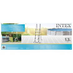 Vidaxl Intex 5-stupňový bezpečnostný rebrík pre bazén 132 cm