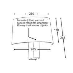 ACA ACA Lighting Mix a amp; Match stropné a nástenné svietidlo bez tienidla OD5611W